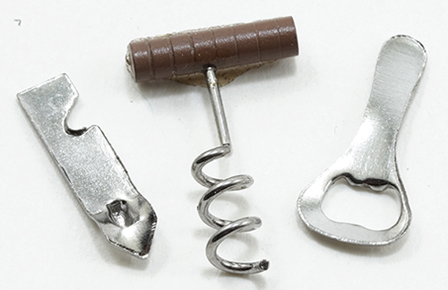 Dollhouse Miniature Can Opener Set